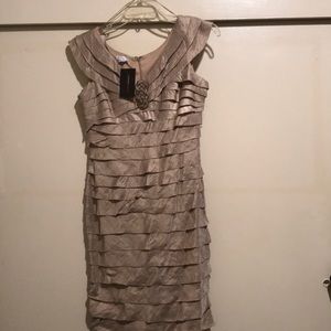 Evening gown soft metallic size 10